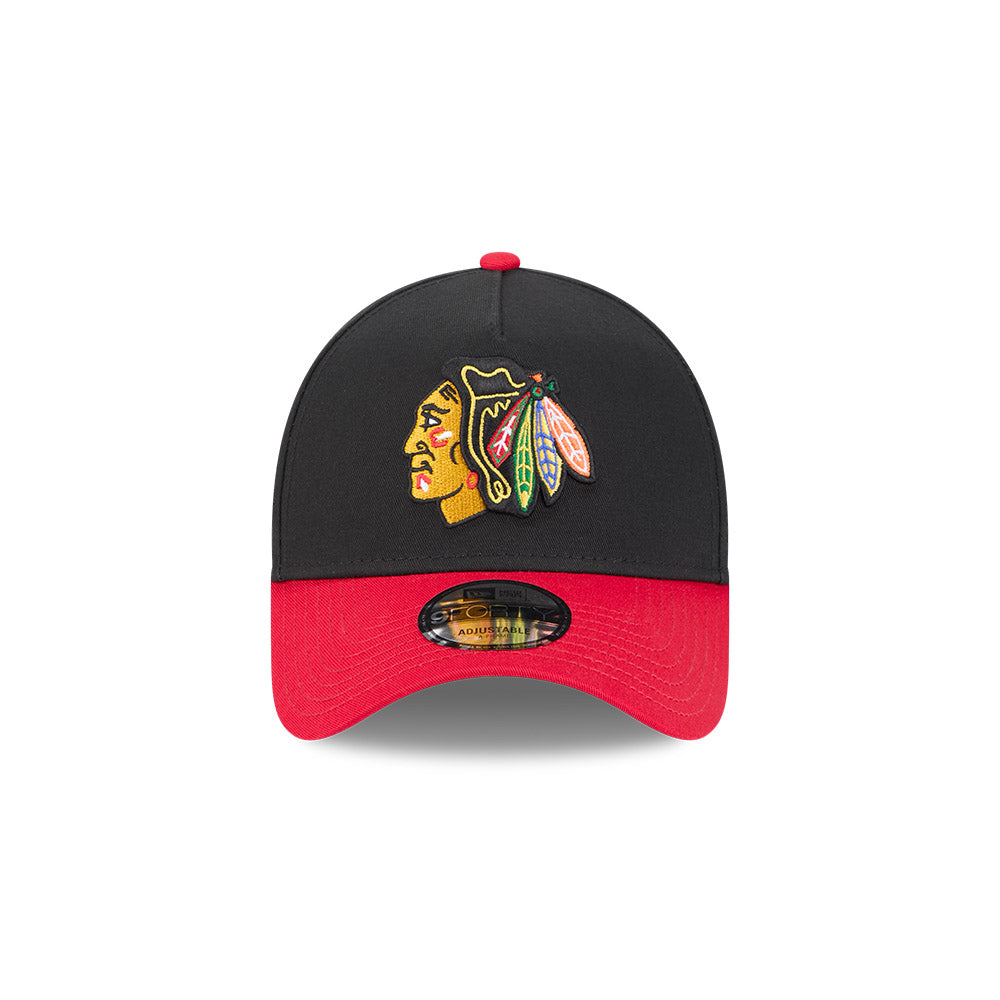 Chicago Blackhawks Hat - OTC 2-Tone 9Forty A-Frame NHL Snapback Cap - New Era